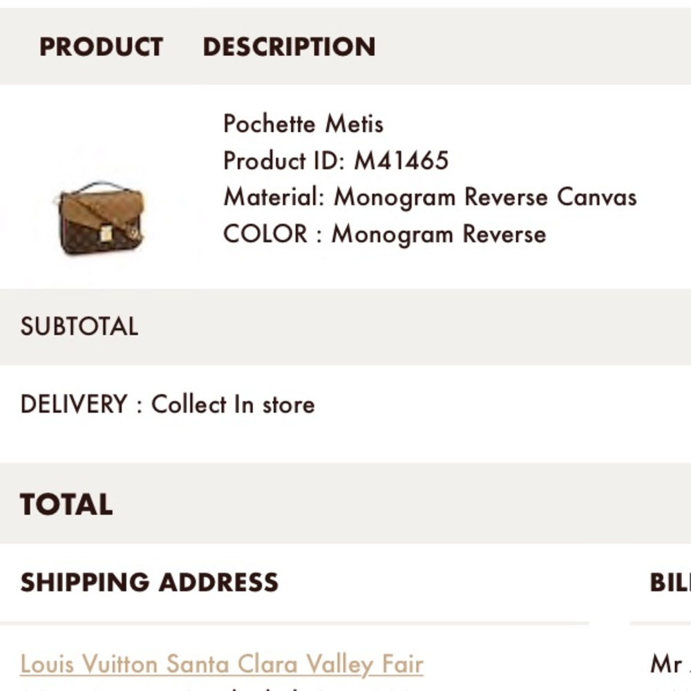 Louis Vuitton Pochette Metis Reverse Monogram - Picture 5 of 5